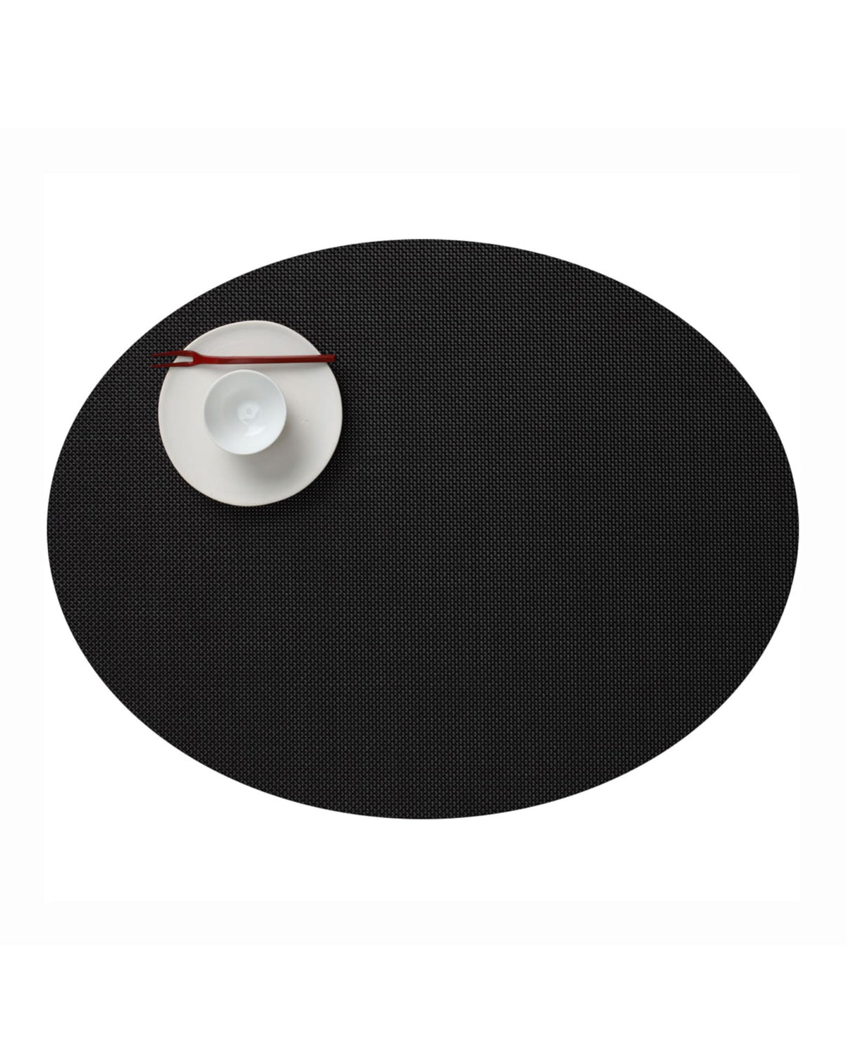 Chilewich Mini Basketweave Placemats, Round Woven Placemats Set of 4