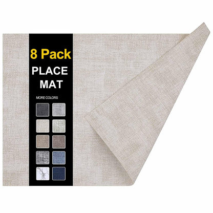 homing Faux Leather Heat Resistant Placemats 6 Packs