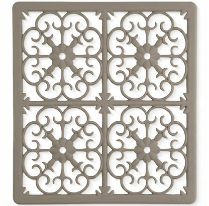 GASARÉ, Extra Large, Thick, Silicone Trivet for Hot Dishes, Pots, and Pans, Heat Resistant Mat for Countertop, Hot Pad for Kitchen, Easy to Clean, 16 x 12 x 3/8 Inches, Black