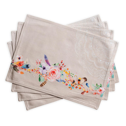 Maison d' Hermine Placemats Set of 4 Reusable 100% Cotton (13"x19")