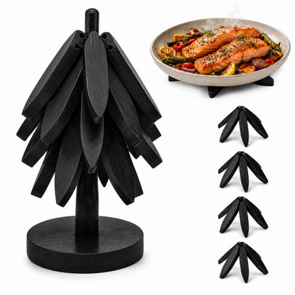 Tree Shaped Wooden Trivets for Hot Dishes, Pots & Pans - Hot Pads