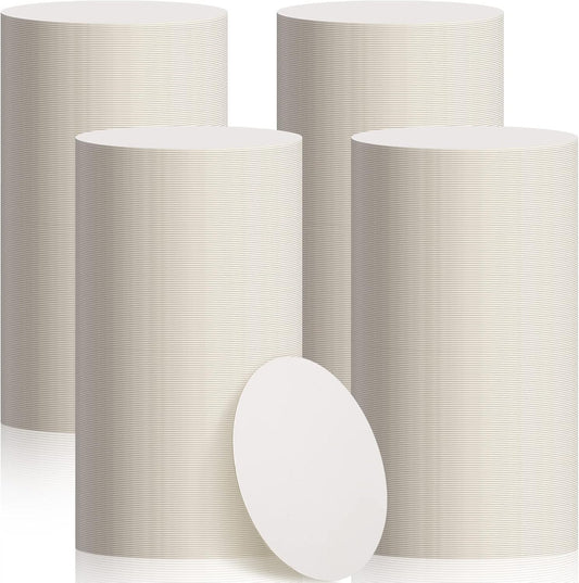 TaoBary 800 Pcs Round Cardboard Coasters Bulk, 4 Inch 1mm Thick,White