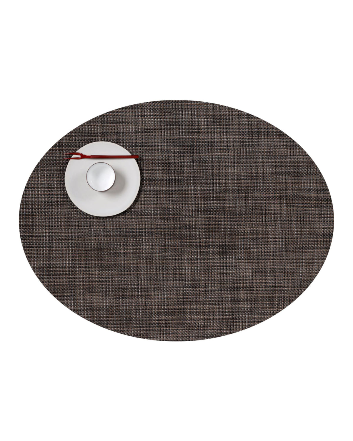 Chilewich Mini Basketweave Placemats, Round Woven Placemats Set of 4