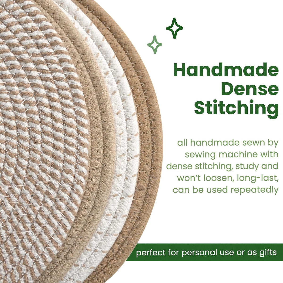 10 Inch Trivets for Hot Dishes, 4 Pcs