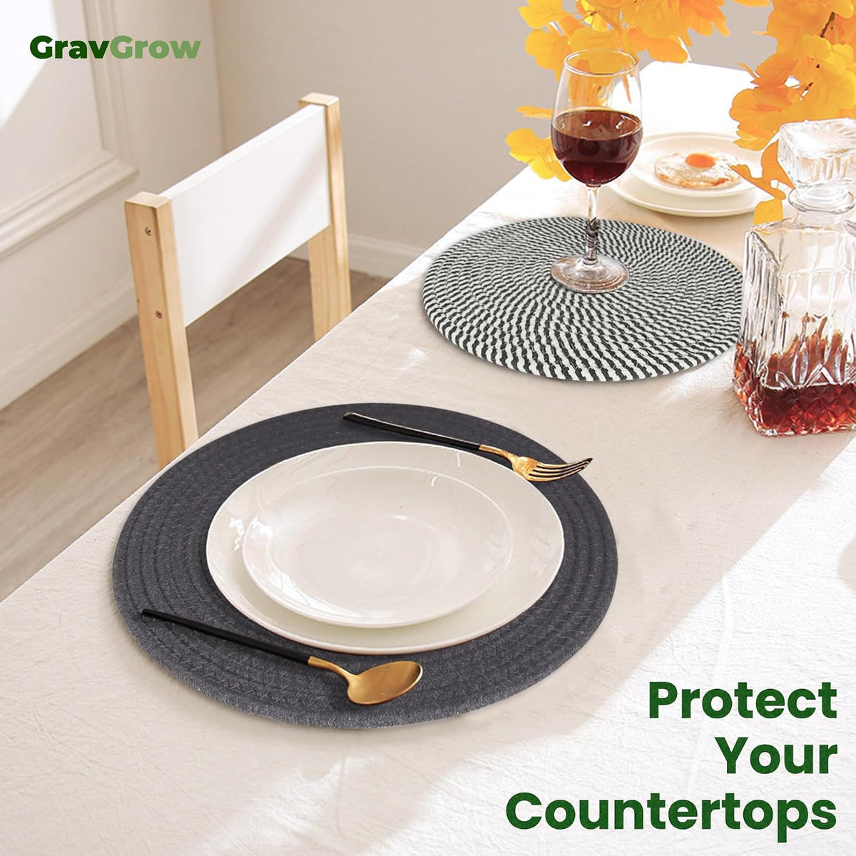 10 Inch Trivets for Hot Dishes, 4 Pcs