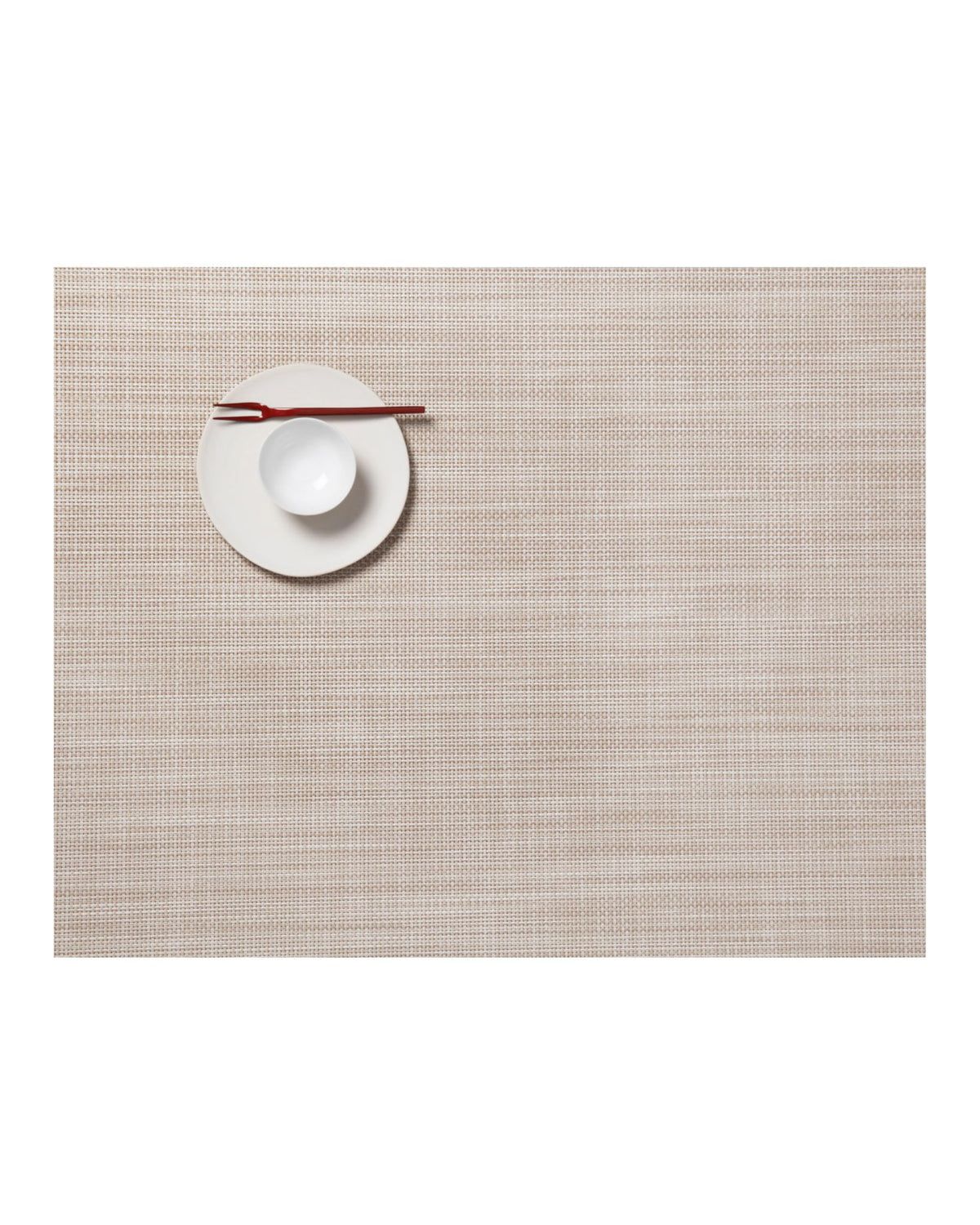 Chilewich Mini Basketweave Placemats, Round Woven Placemats Set of 4