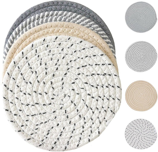 7 inch Heat Resistant Trivets for Hot Dishes, Hot Pots and Pans