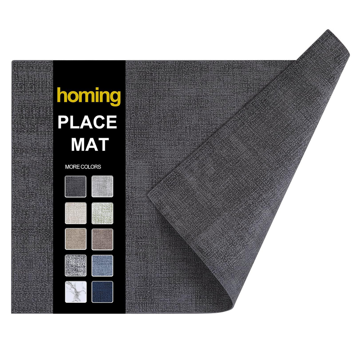 homing Faux Leather Heat Resistant Placemats 6 Packs