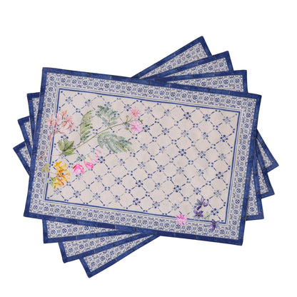 Maison d' Hermine Placemats Set of 4 Reusable 100% Cotton (13"x19")