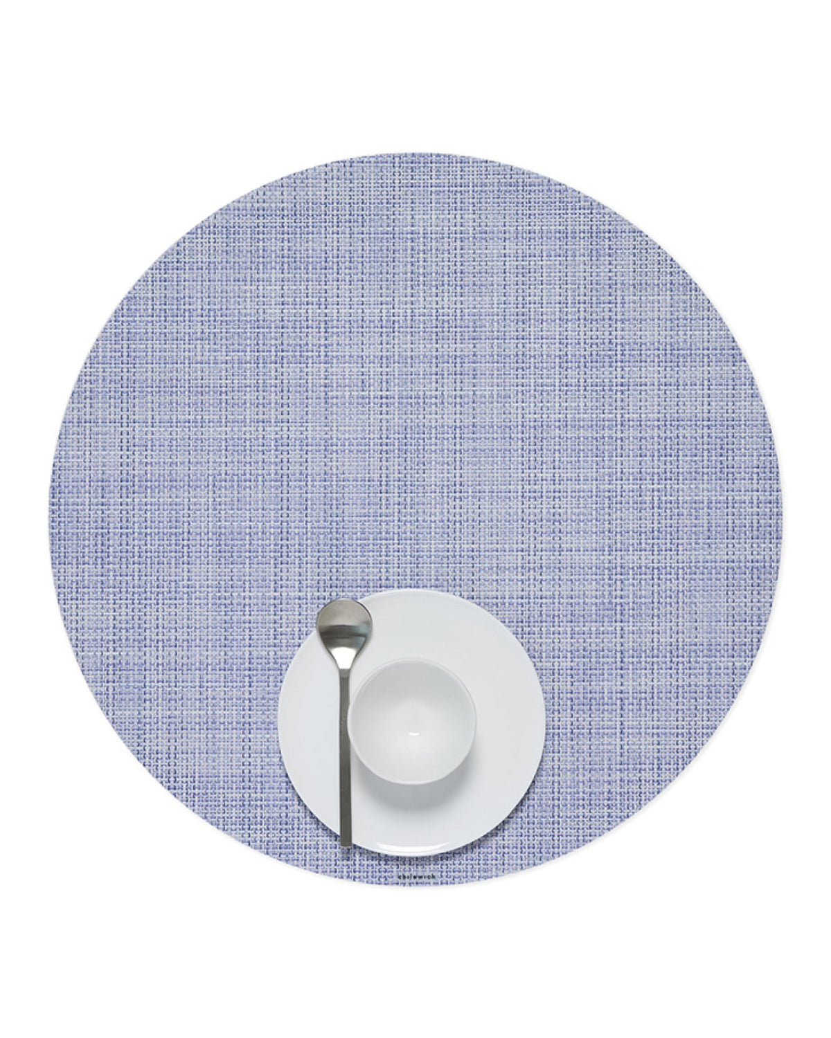 Chilewich Mini Basketweave Placemats, Round Woven Placemats Set of 4