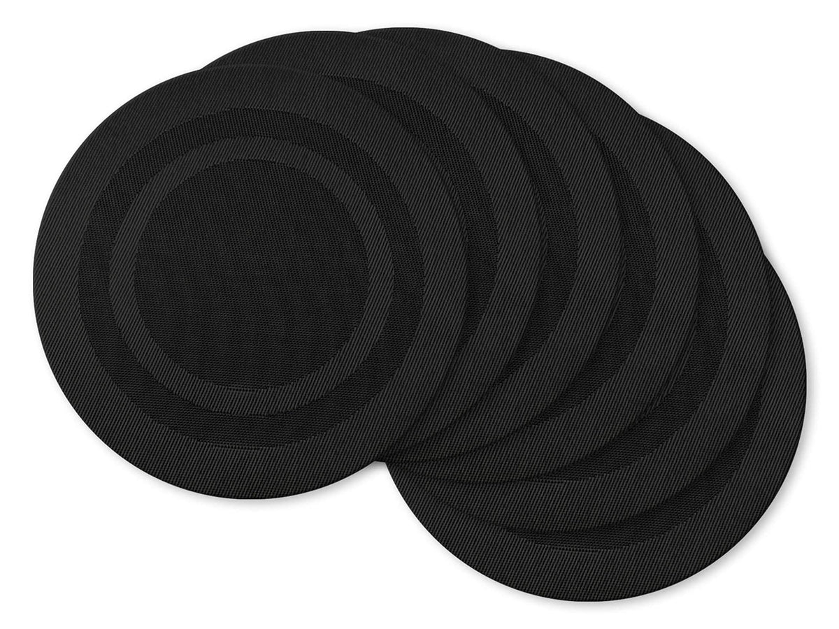 DII Vinyl Tabletop Collection, Placemat Set, 13x17.25, Nautical Blue, 6 Piece
