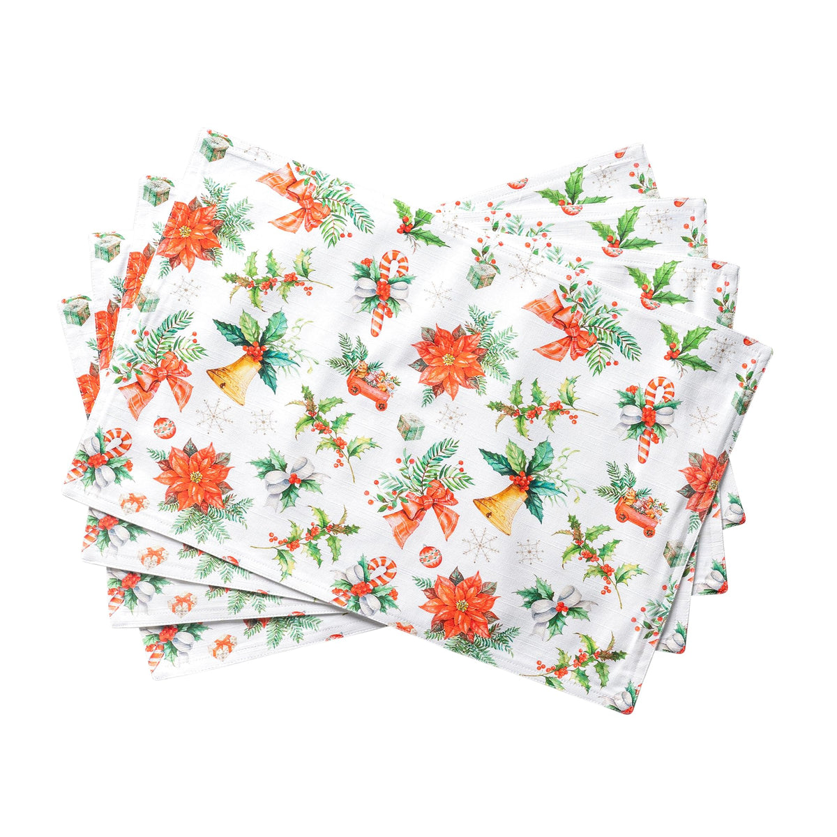 Maison d' Hermine Placemats Set of 4 Reusable 100% Cotton (13"x19")