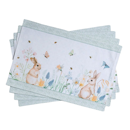 Maison d' Hermine Placemats Set of 4 Reusable 100% Cotton (13"x19")