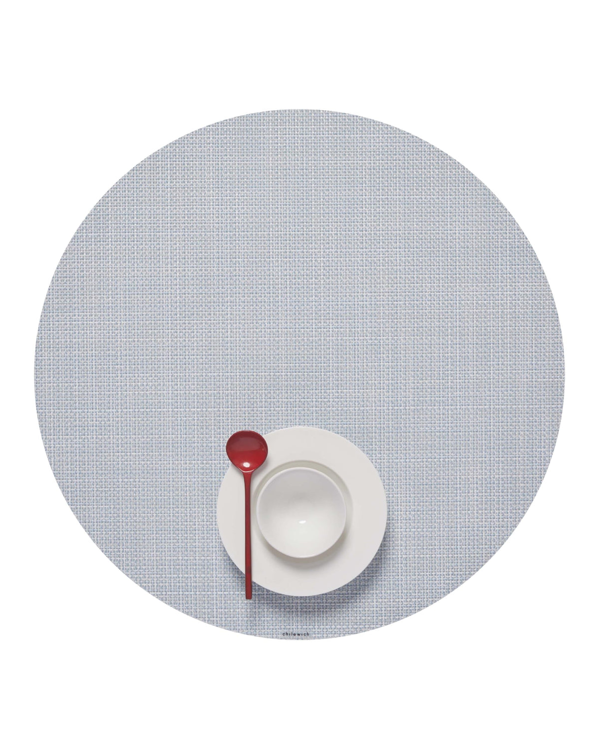 Chilewich Mini Basketweave Placemats, Round Woven Placemats Set of 4