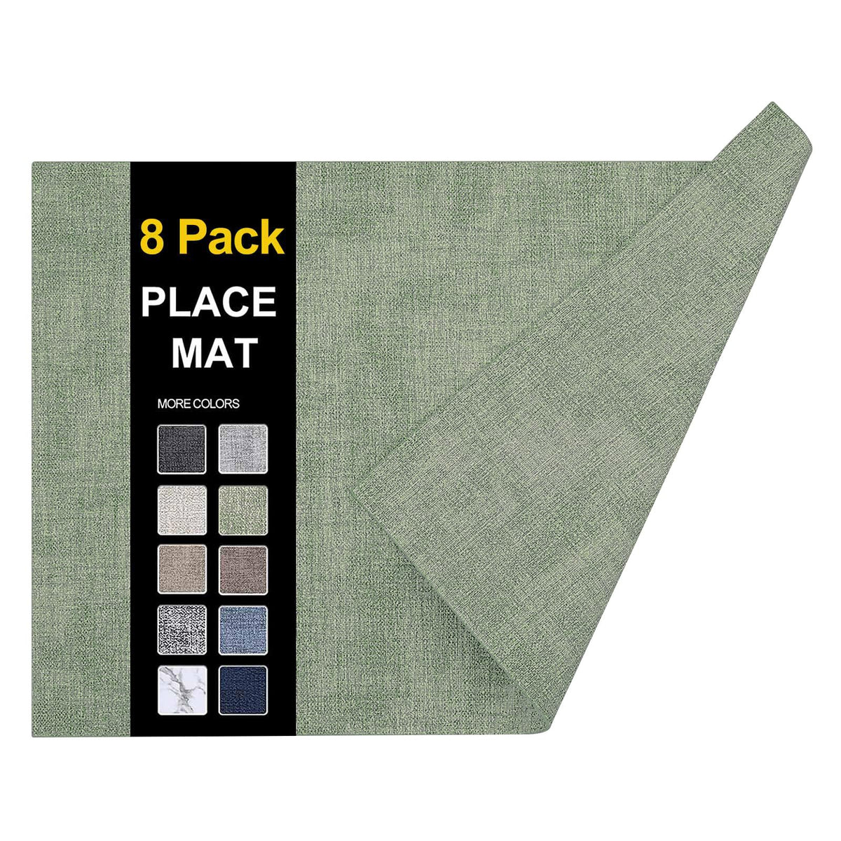 homing Faux Leather Heat Resistant Placemats 6 Packs