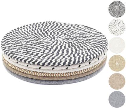 10 Inch Trivets for Hot Dishes, Hot Pots and Pans, 5 Pcs
