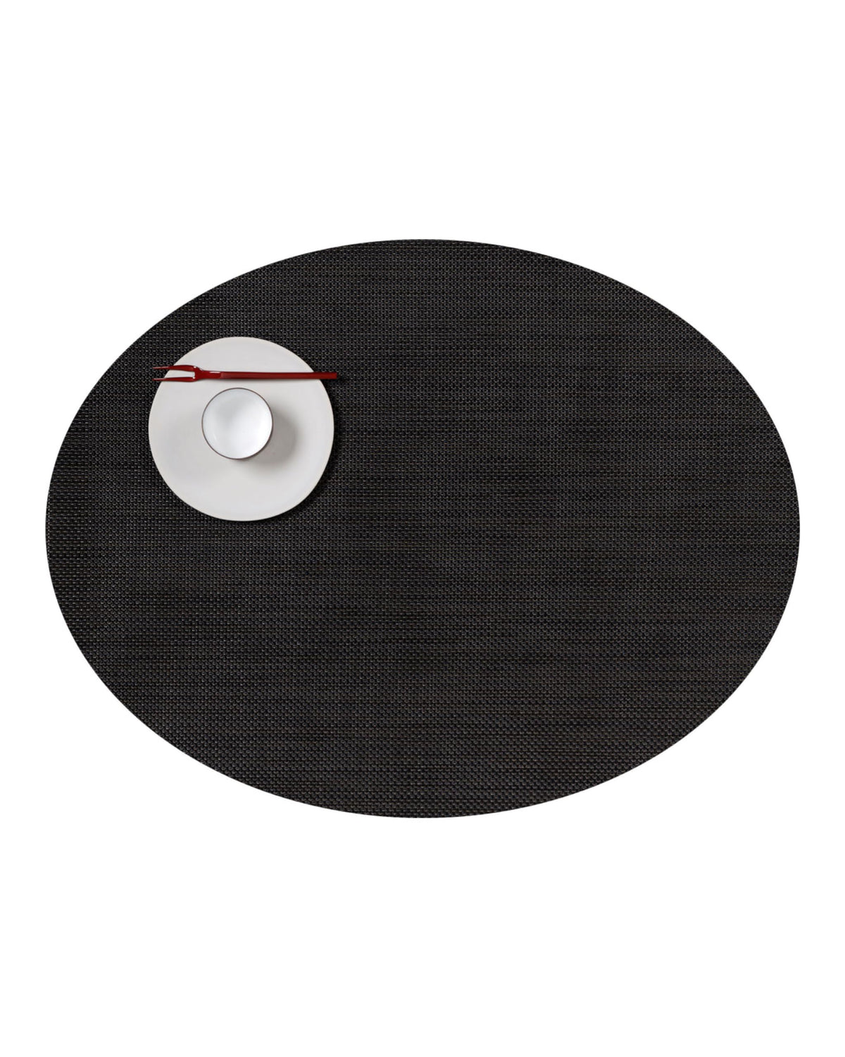 Chilewich Mini Basketweave Placemats, Round Woven Placemats Set of 4