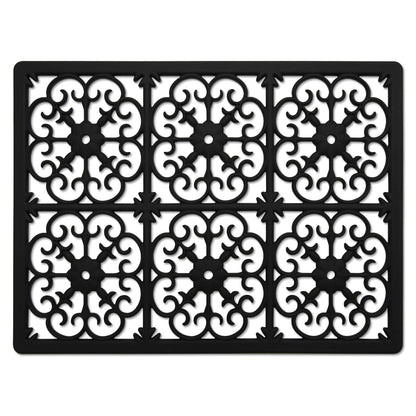 GASARÉ, Extra Large, Thick, Silicone Trivet for Hot Dishes, Pots, and Pans, Heat Resistant Mat for Countertop, Hot Pad for Kitchen, Easy to Clean, 16 x 12 x 3/8 Inches, Black