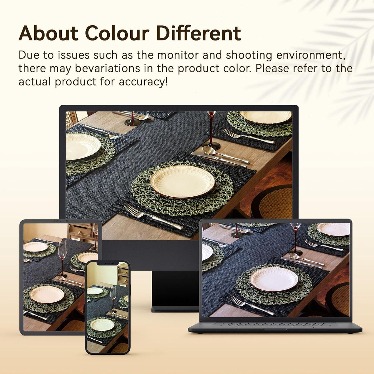 AHHFSMEI Paper Braided Round Placemats Set of 12 Natural Non-Slip Heat Resistant Table Mats for Dining Tables Woven Indoor & Outdoor Place mats(Green,12)
