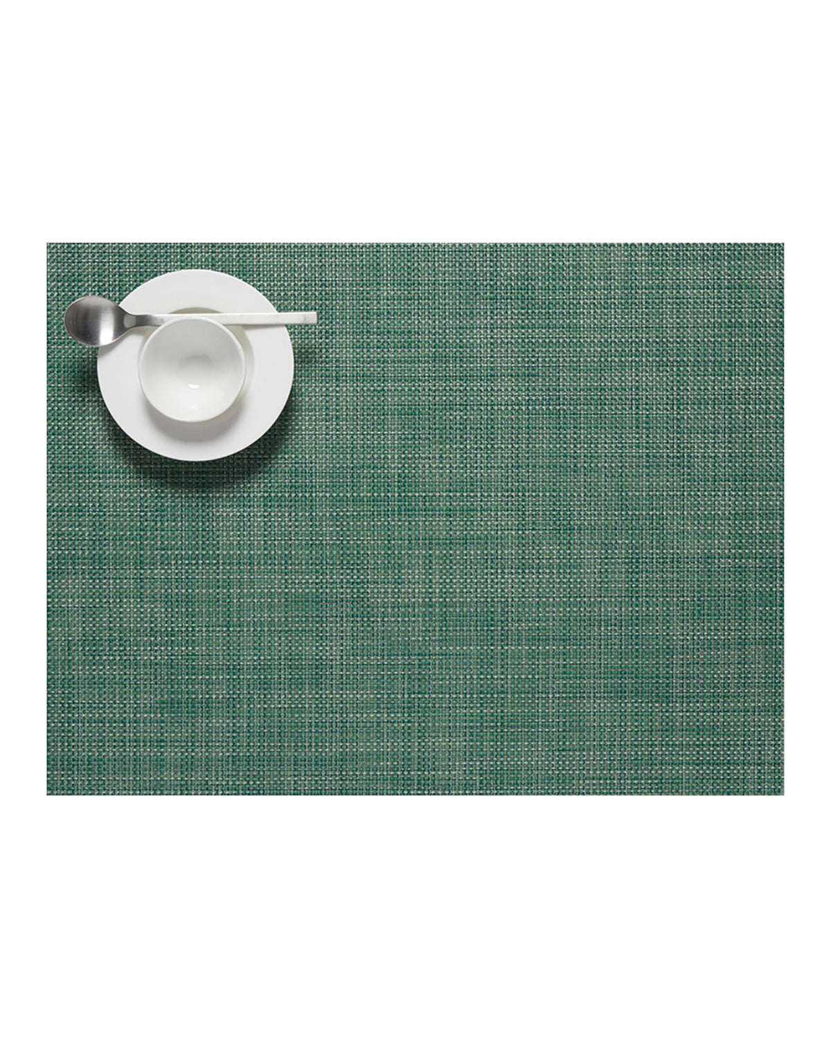Chilewich Mini Basketweave Placemats, Round Woven Placemats Set of 4