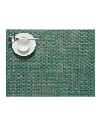 Chilewich Mini Basketweave Placemats, Round Woven Placemats Set of 4