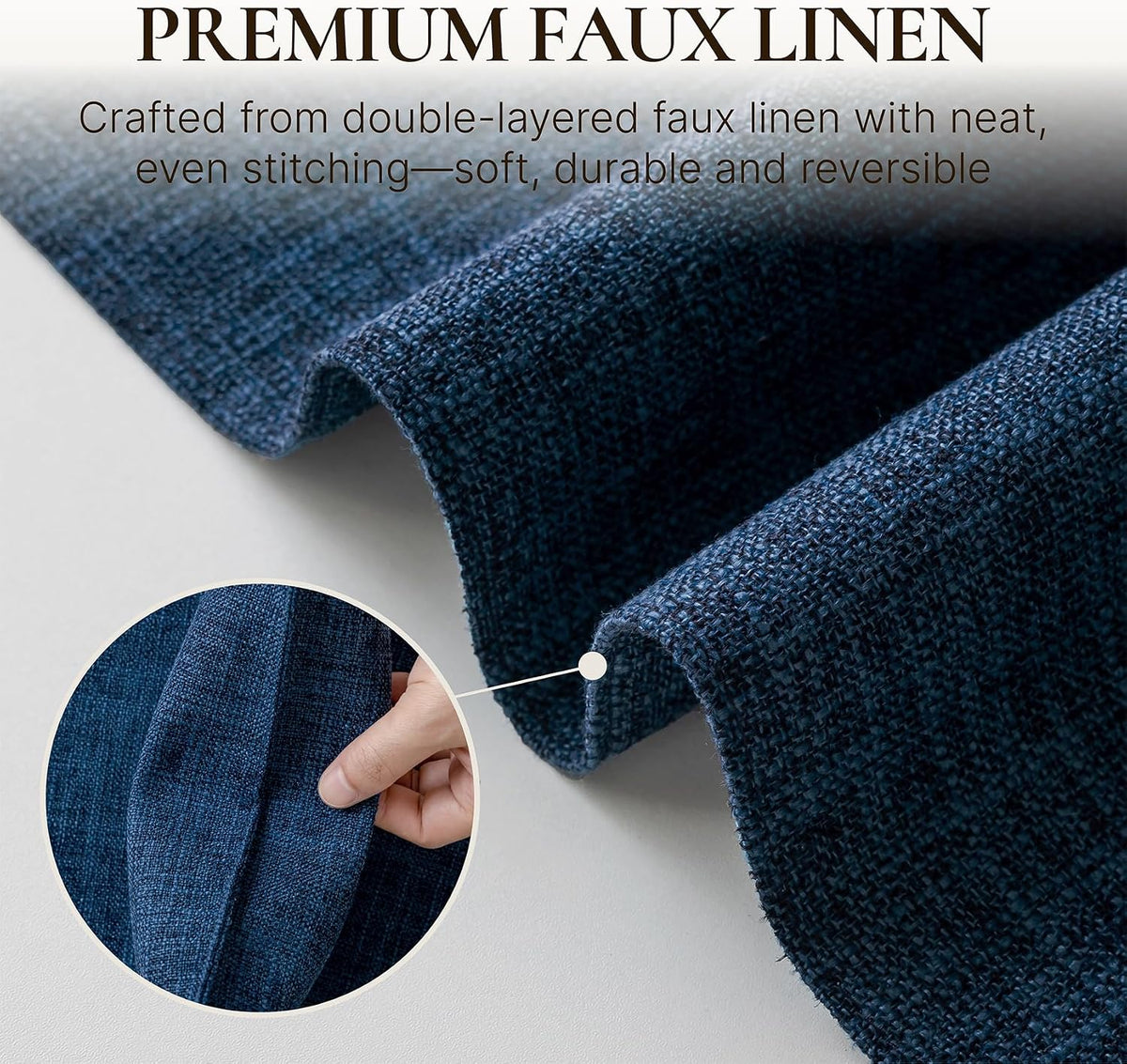 Placemats Set of 6 Machine Washable Cloth Table Mats, 12x18 Inch