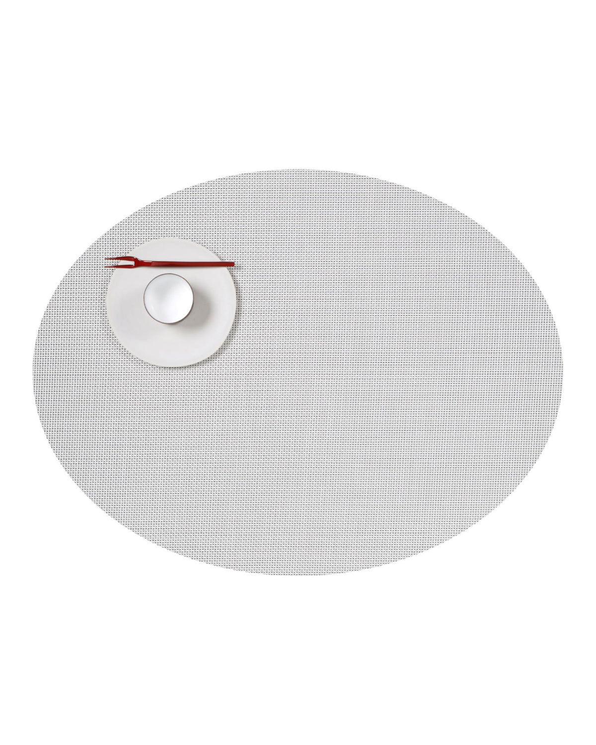 Chilewich Mini Basketweave Placemats, Round Woven Placemats Set of 4
