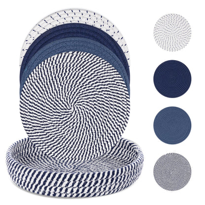 SHACOS 8 Inches Trivets for Hot Dishes, 4 Pieces