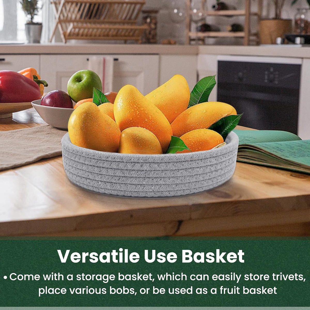 10 Inch Trivets for Hot Dishes, Hot Pots and Pans, 5 Pcs