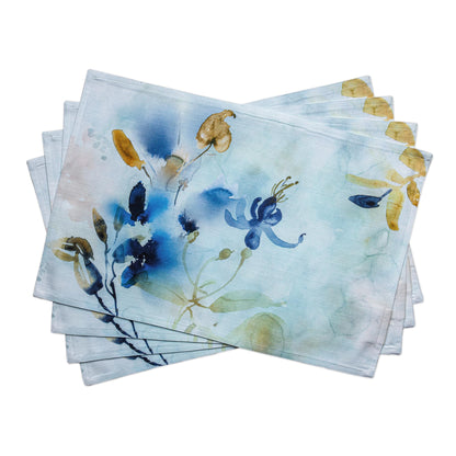 Maison d' Hermine Placemats Set of 4 Reusable 100% Cotton (13"x19")