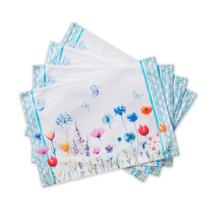 Maison d' Hermine Placemats Set of 4 Reusable 100% Cotton (13"x19")