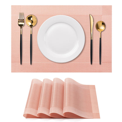Placemats Set of 4 Washable Indoor(Beige)