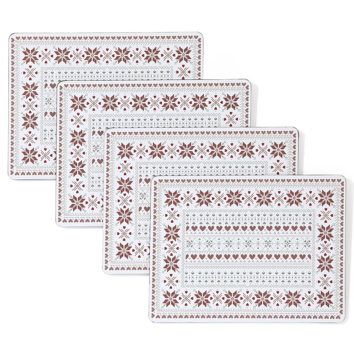 Laura Ashley Cork Placemats, 16 x 12-inch, Set of 4, Summer Palace Blue