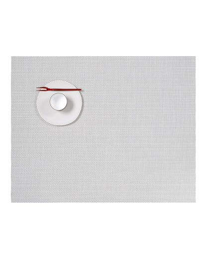 Chilewich Mini Basketweave Placemats, Round Woven Placemats Set of 4