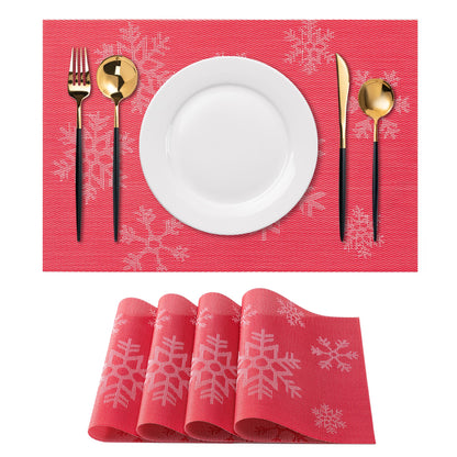 Placemats Set of 4 Washable Indoor(Beige)