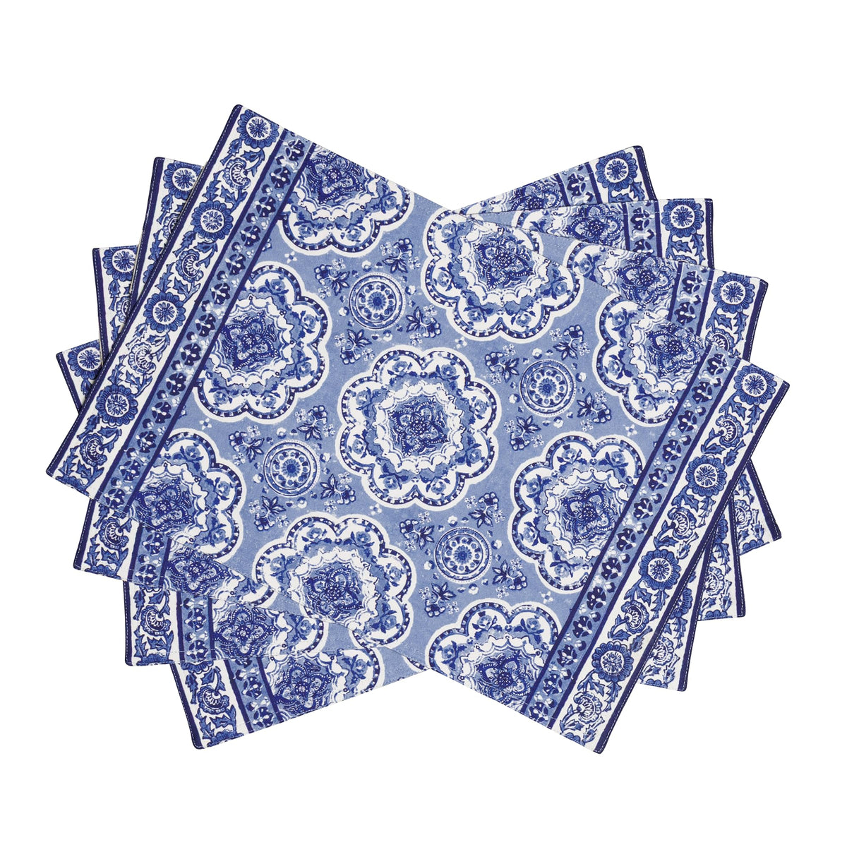 Maison d' Hermine Placemats Set of 4 Reusable 100% Cotton (13"x19")