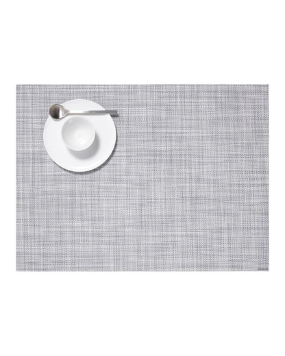 Chilewich Mini Basketweave Placemats, Round Woven Placemats Set of 4