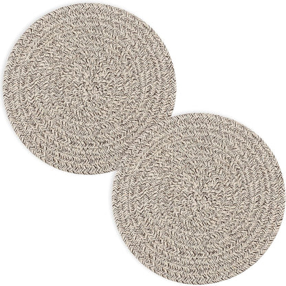 Trivets for Hot Dishes, Pots and Pans, 8 Inches Hot Pads 5 Pcs, Pot Holders for Kitchen, Heat Resistant Mat Protect Counter, Coasters Set Home Essentials Farmhouse Decor (Brown)