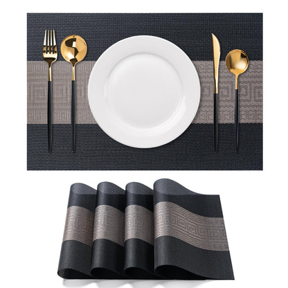 Placemats Set of 4 Washable Indoor(Beige)