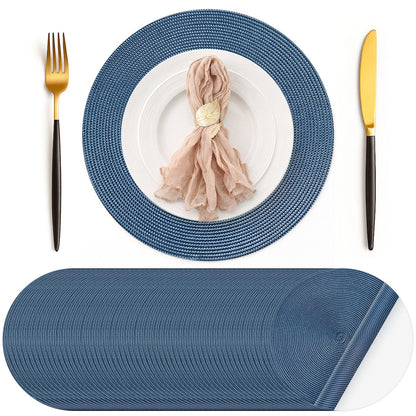 Geosar 100 Pcs Disposable Paper Placemat Cotton Woven 13'', Beige