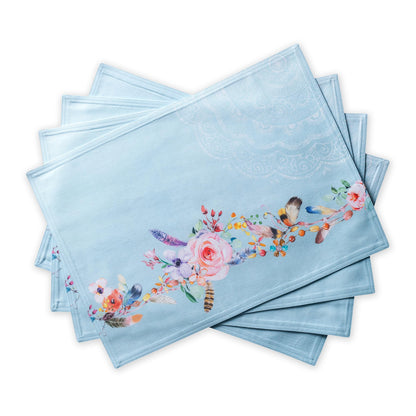 Maison d' Hermine Placemats Set of 4 Reusable 100% Cotton (13"x19")
