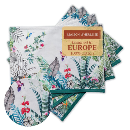 Maison d' Hermine Placemats Set of 4 Reusable 100% Cotton (13"x19")