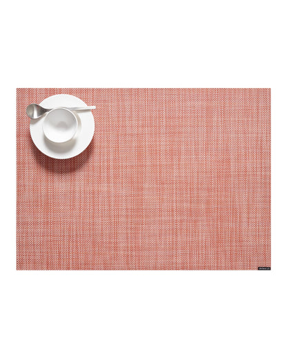 Chilewich Mini Basketweave Placemats, Round Woven Placemats Set of 4