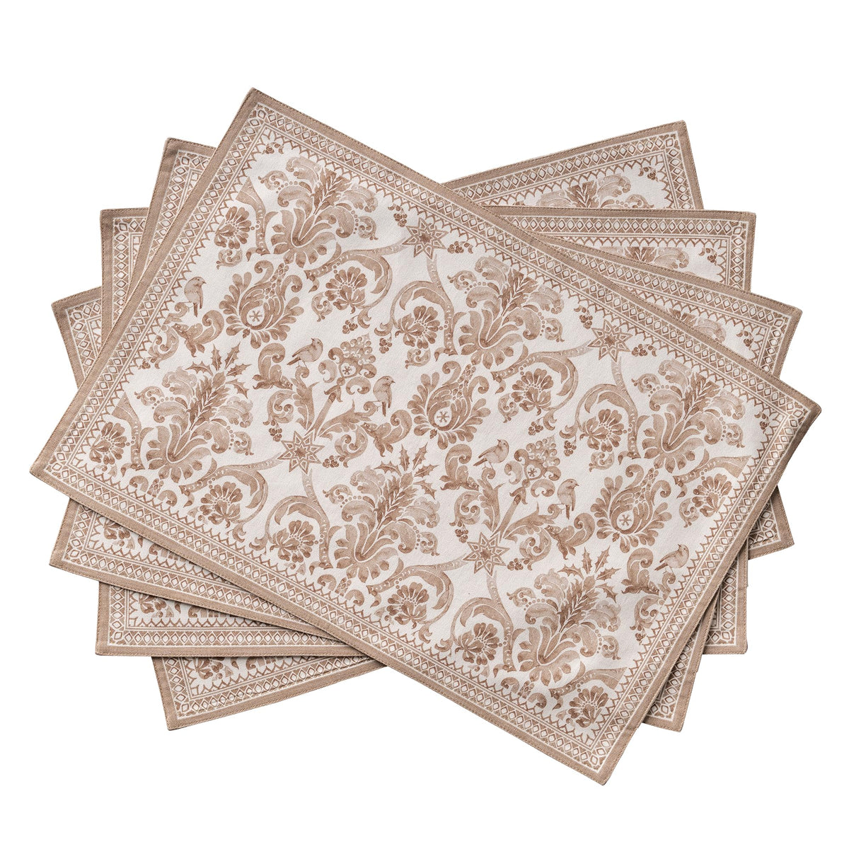 Maison d' Hermine Placemats Set of 4 Reusable 100% Cotton (13"x19")