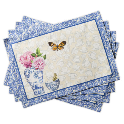 Maison d' Hermine Placemats Set of 4 Reusable 100% Cotton (13"x19")