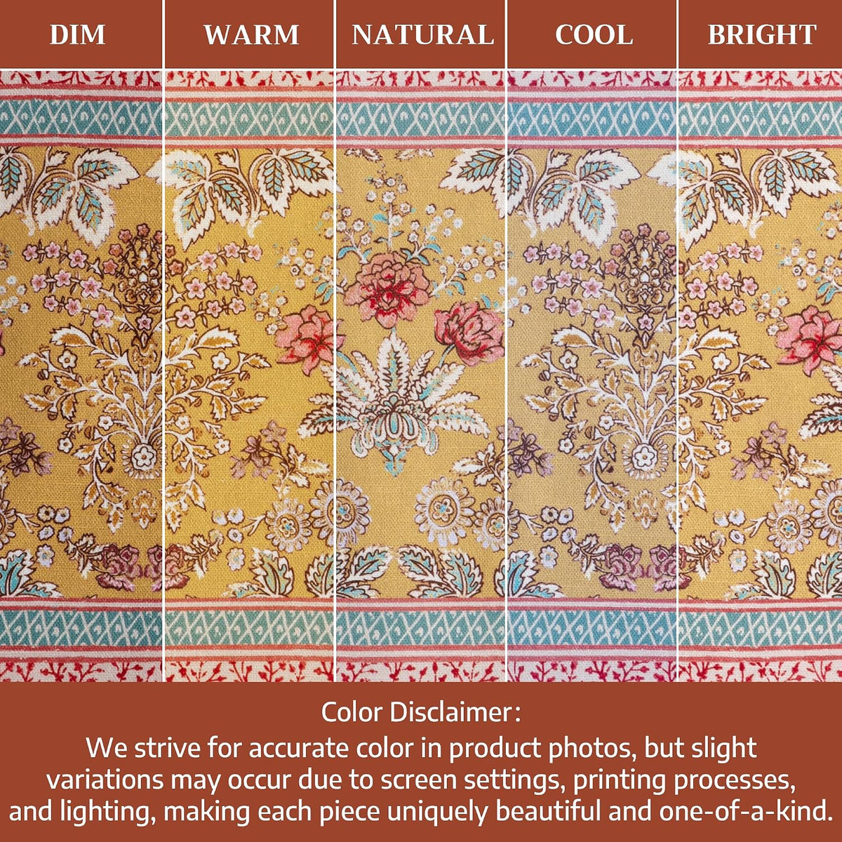 Maison d' Hermine Placemats Set of 4 Reusable 100% Cotton (13"x19")