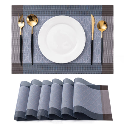 Placemats Set of 4 Washable Indoor(Beige)