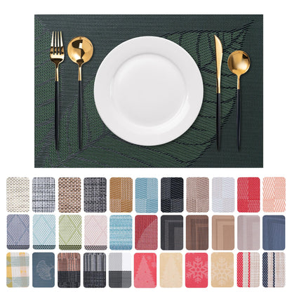 Placemats Set of 4 Washable Indoor(Beige)