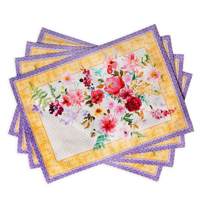 Maison d' Hermine Placemats Set of 4 Reusable 100% Cotton (13"x19")