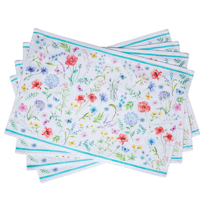 Maison d' Hermine Placemats Set of 4 Reusable 100% Cotton (13"x19")